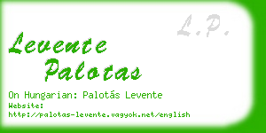 levente palotas business card